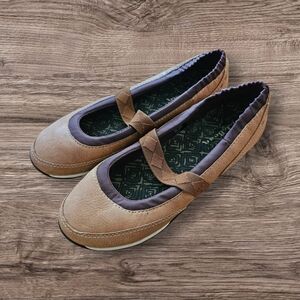 NWT L.L. Bean Brown Leather Mary Jane Ballet Flats - Women's 8 - Style 283378